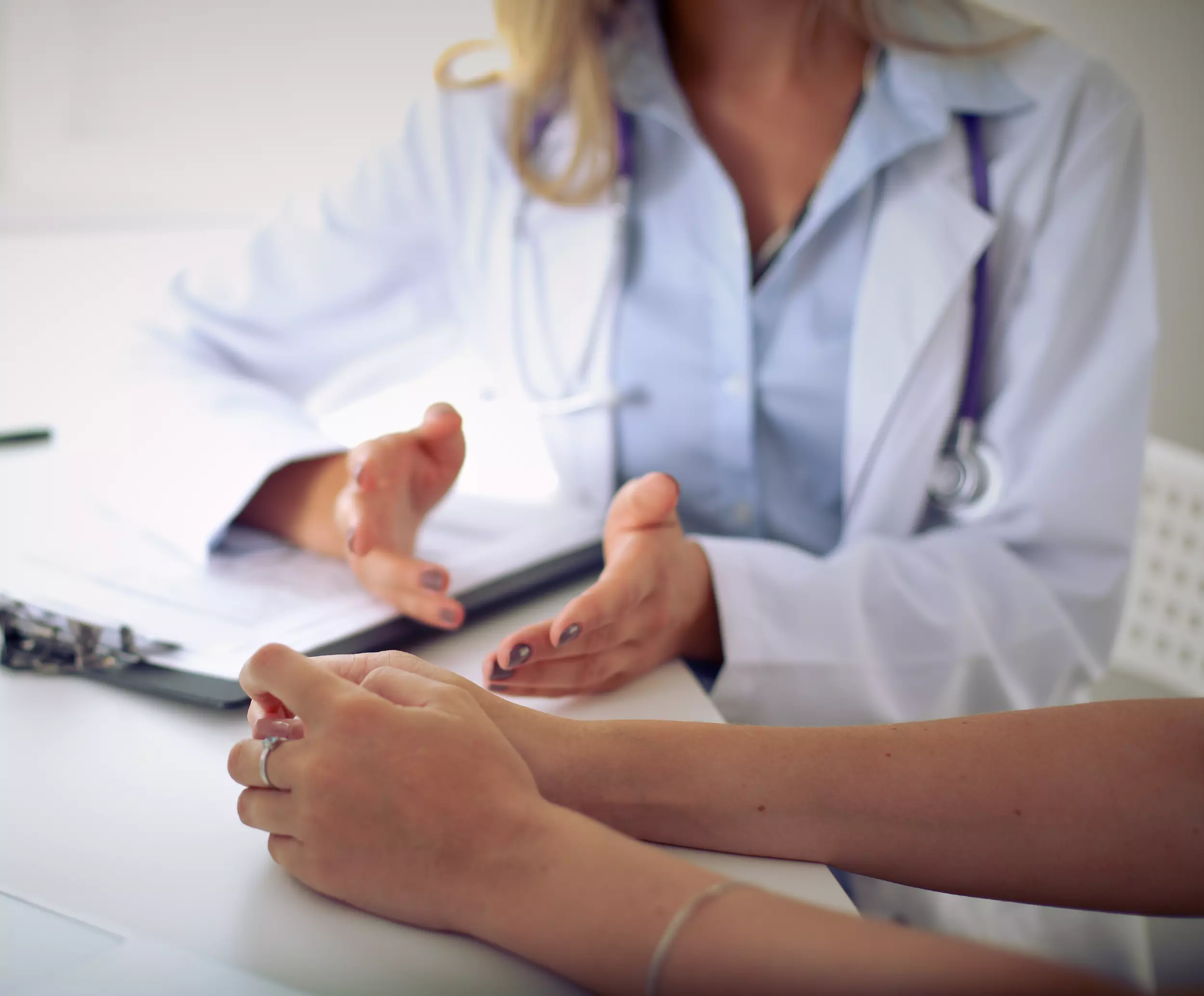 doctor talking to a patient