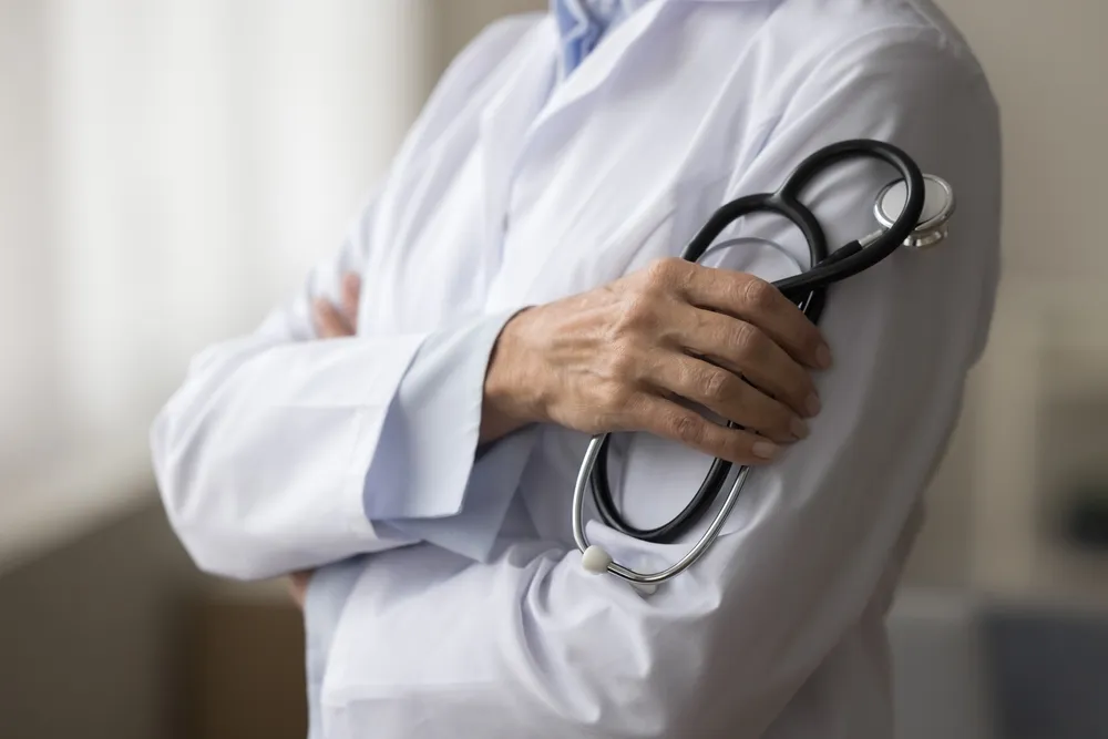 doctor holding stethoscope